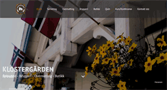 Desktop Screenshot of klostergardentautra.no